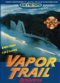 Vapor Trail: Hyper Offence Formation Sega Genesis US box art